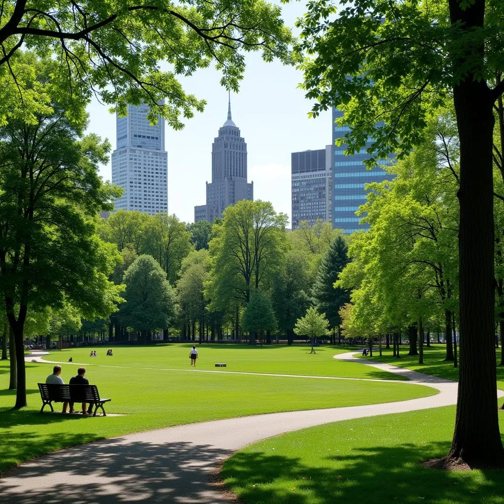 Urban green spaces improving mental well-being