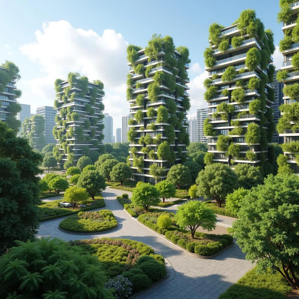 Urban nature integration concept