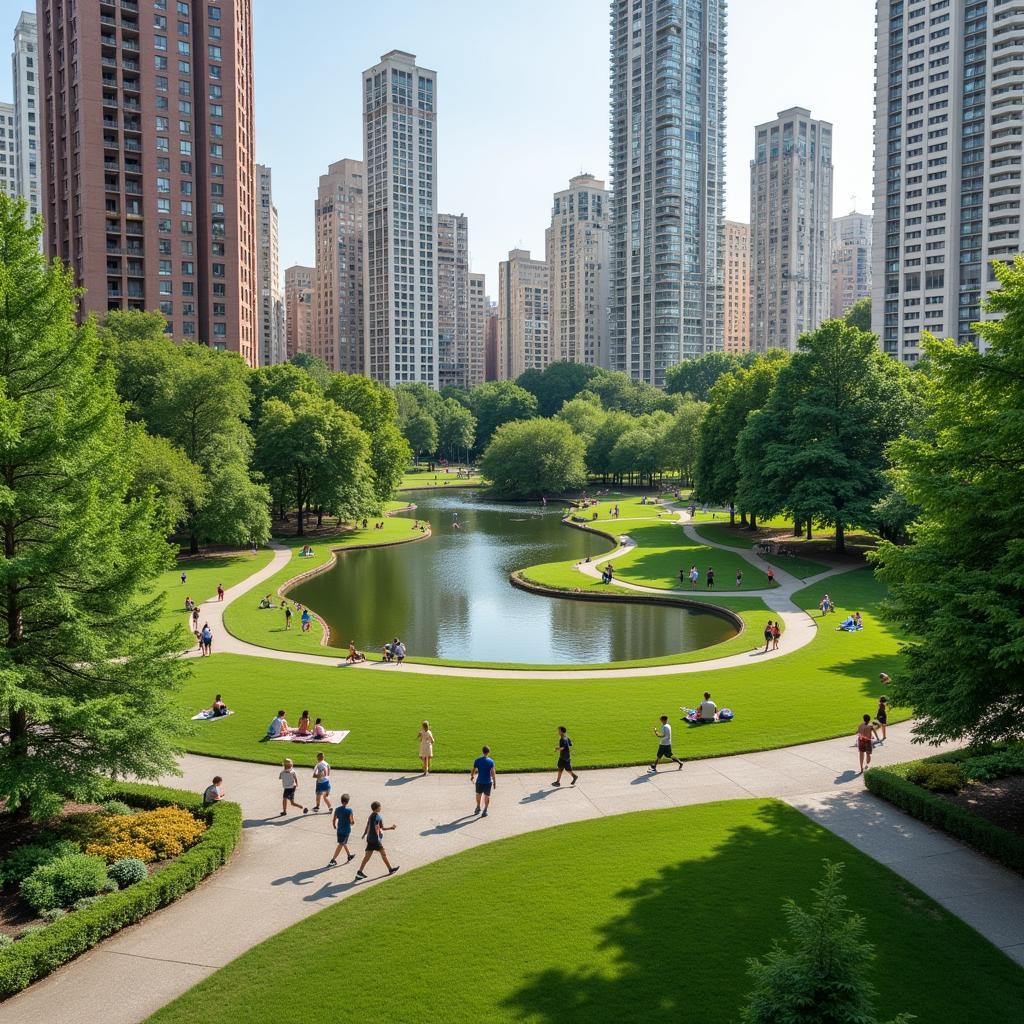 Urban park enhancing city life as discussed in IELTS Speaking