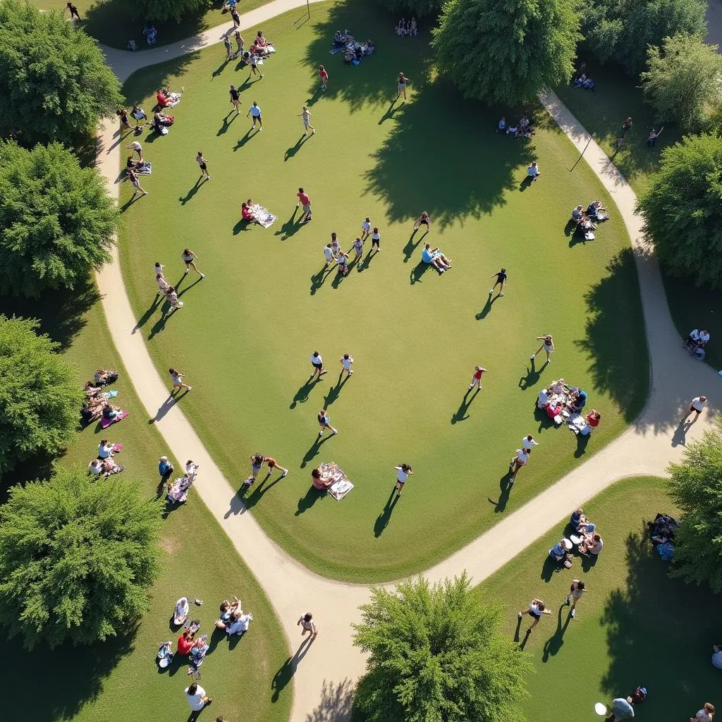 Urban park as a community gathering space