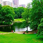 Urban park as a relaxation spot in the city