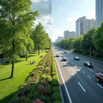 Urban planning dilemma: Green spaces vs wider roads