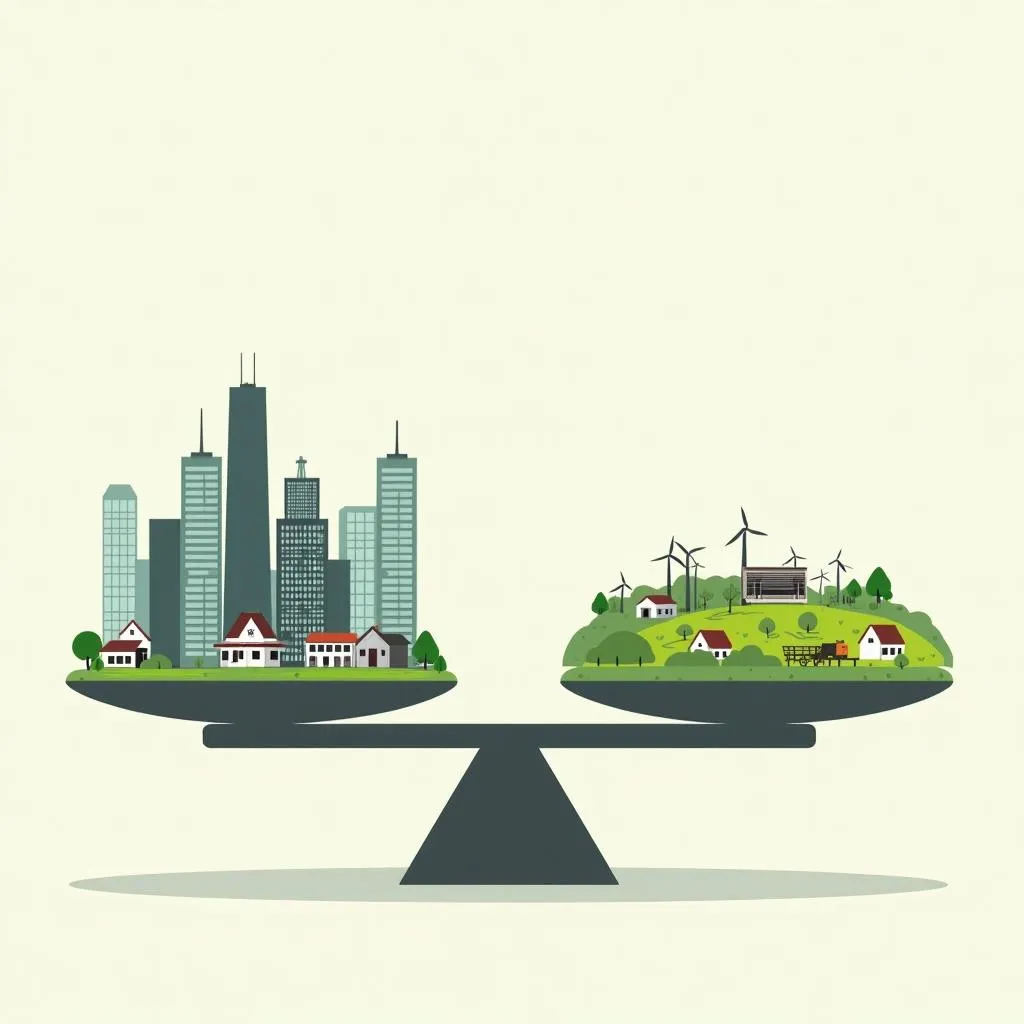 Balancing urban and rural development for sustainable growth