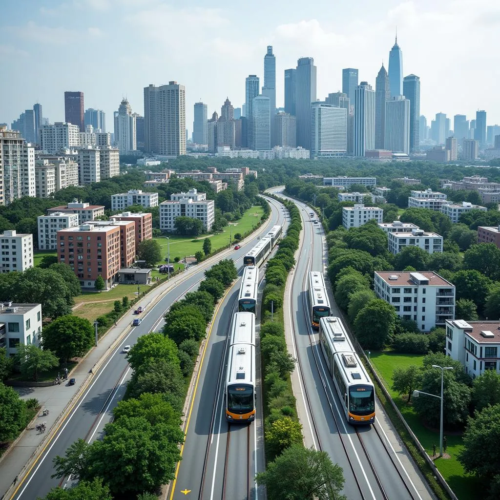 Government investment in public transportation to reduce urban sprawl