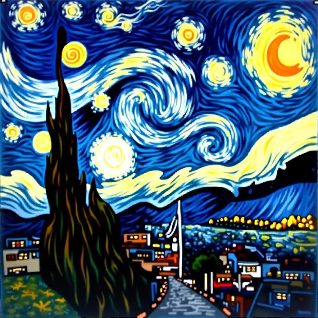 Van Gogh's The Starry Night painting