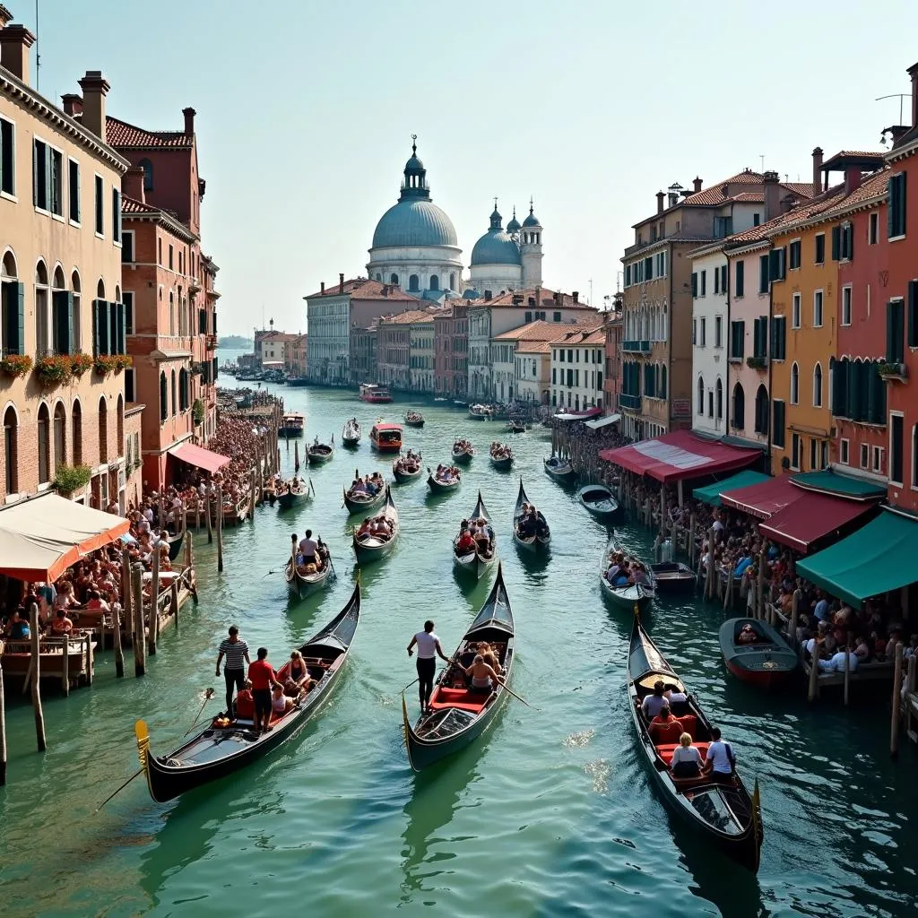 Overcrowding in Venice