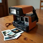 Vintage Polaroid camera as a memorable birthday gift