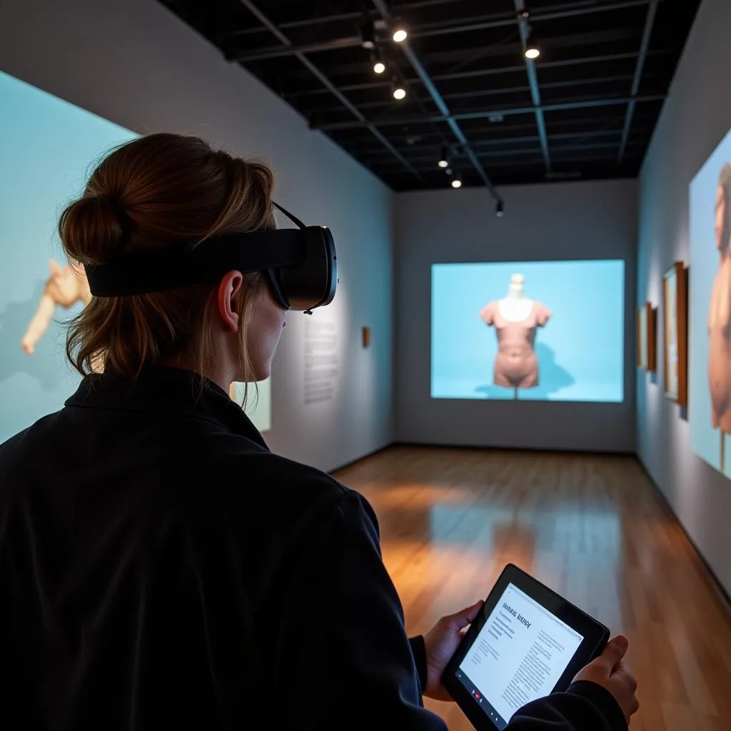 Virtual museum experience with VR technology