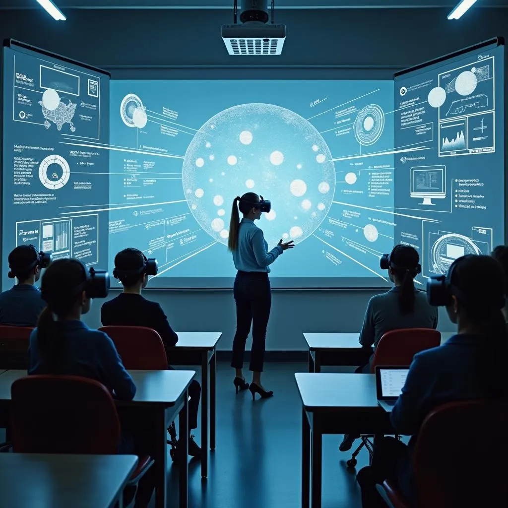 Virtual reality enhancing traditional classroom education