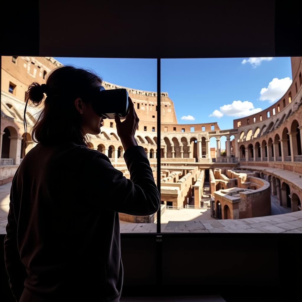 Virtual tour of a famous landmark using VR technology