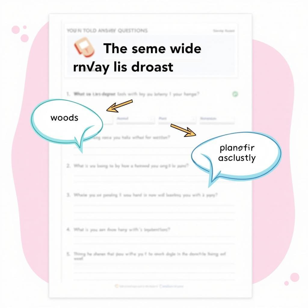 Visual cues in IELTS Listening