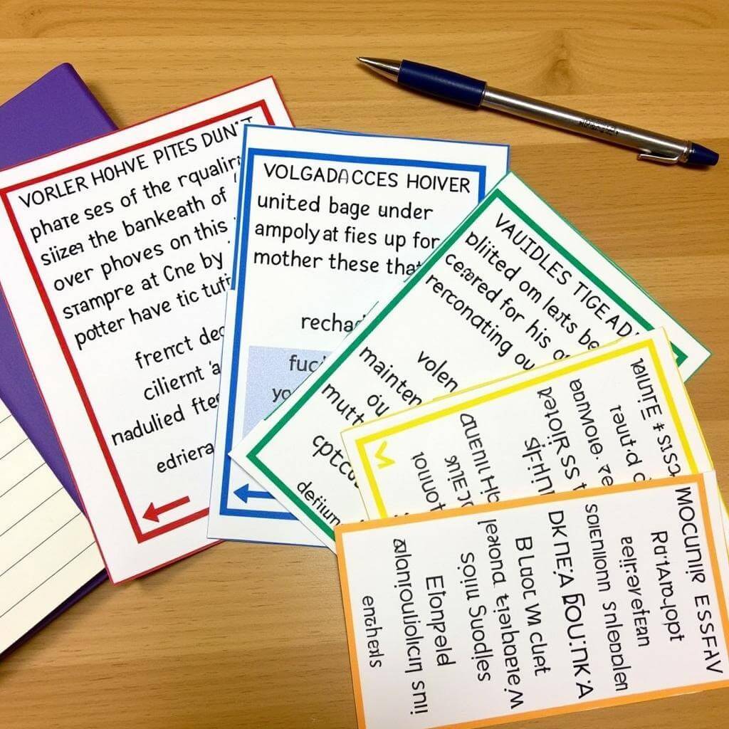 IELTS Speaking vocabulary flashcards