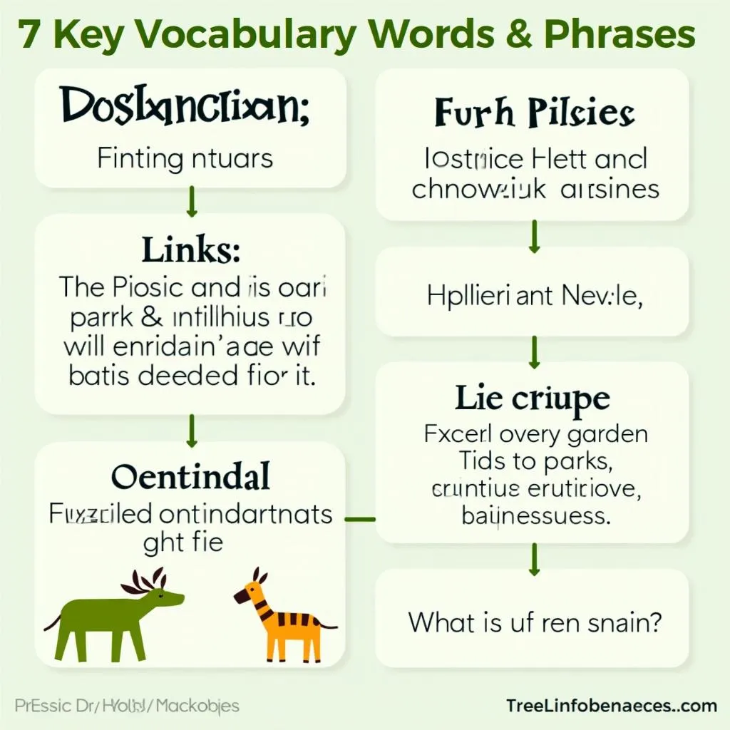 Advanced vocabulary for describing parks and gardens