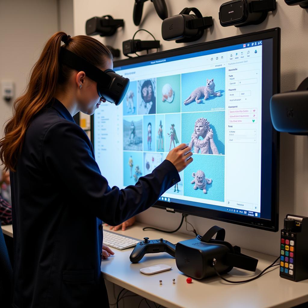 VR experience design for interactive education