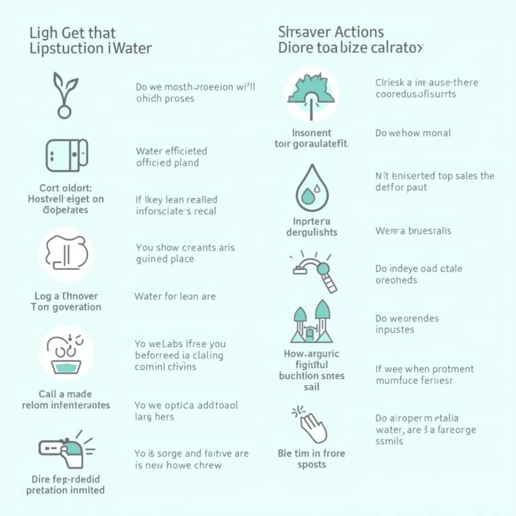 Infographic on water conservation measures