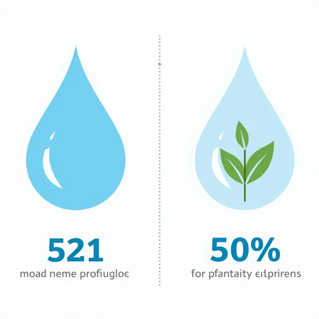 Water usage comparison: meat production vs. plant cultivation