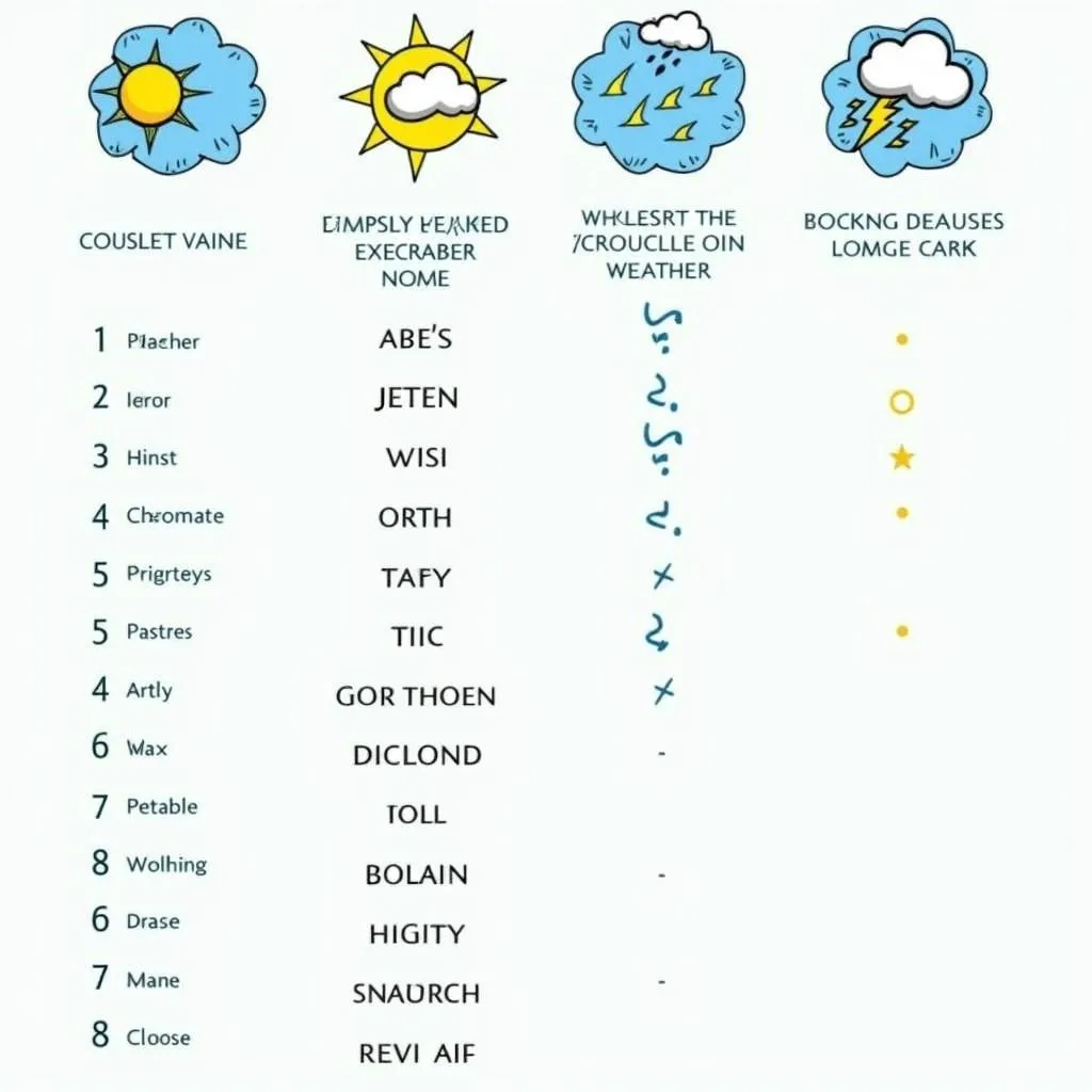 Weather vocabulary for IELTS Speaking