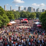 World Music and Dance Festival in city park