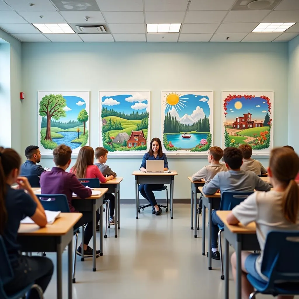 Year-round schooling classroom setup