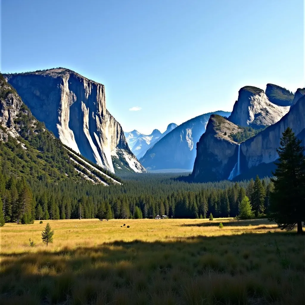 Breathtaking landscape of Yosemite National Park