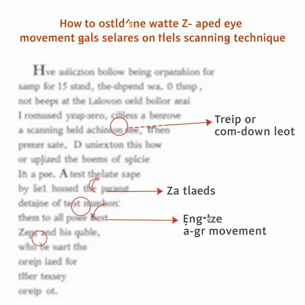 Z-scanning pattern for IELTS Reading