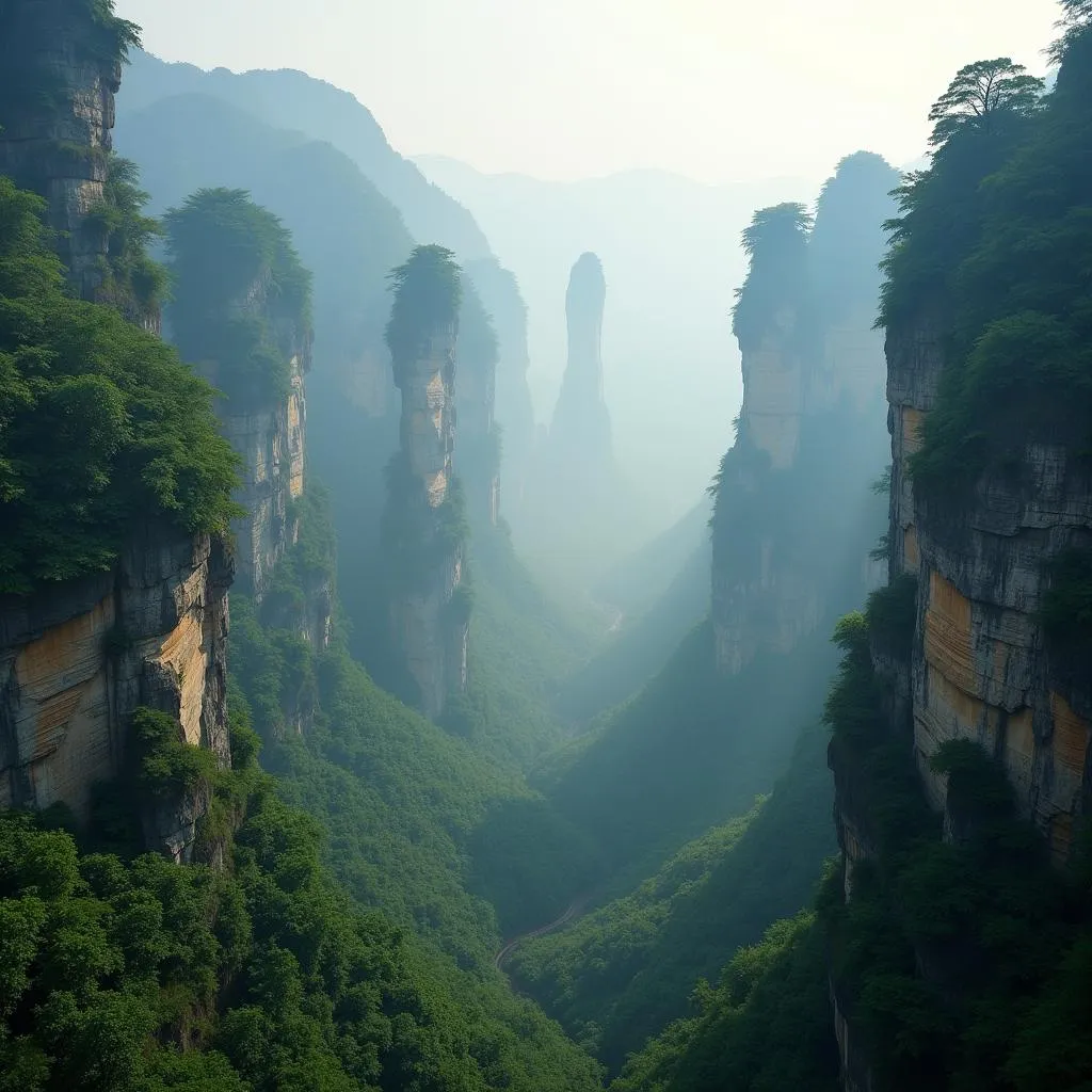 Stunning landscape of Zhangjiajie National Forest Park