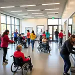 Accessible fitness programs at a community center