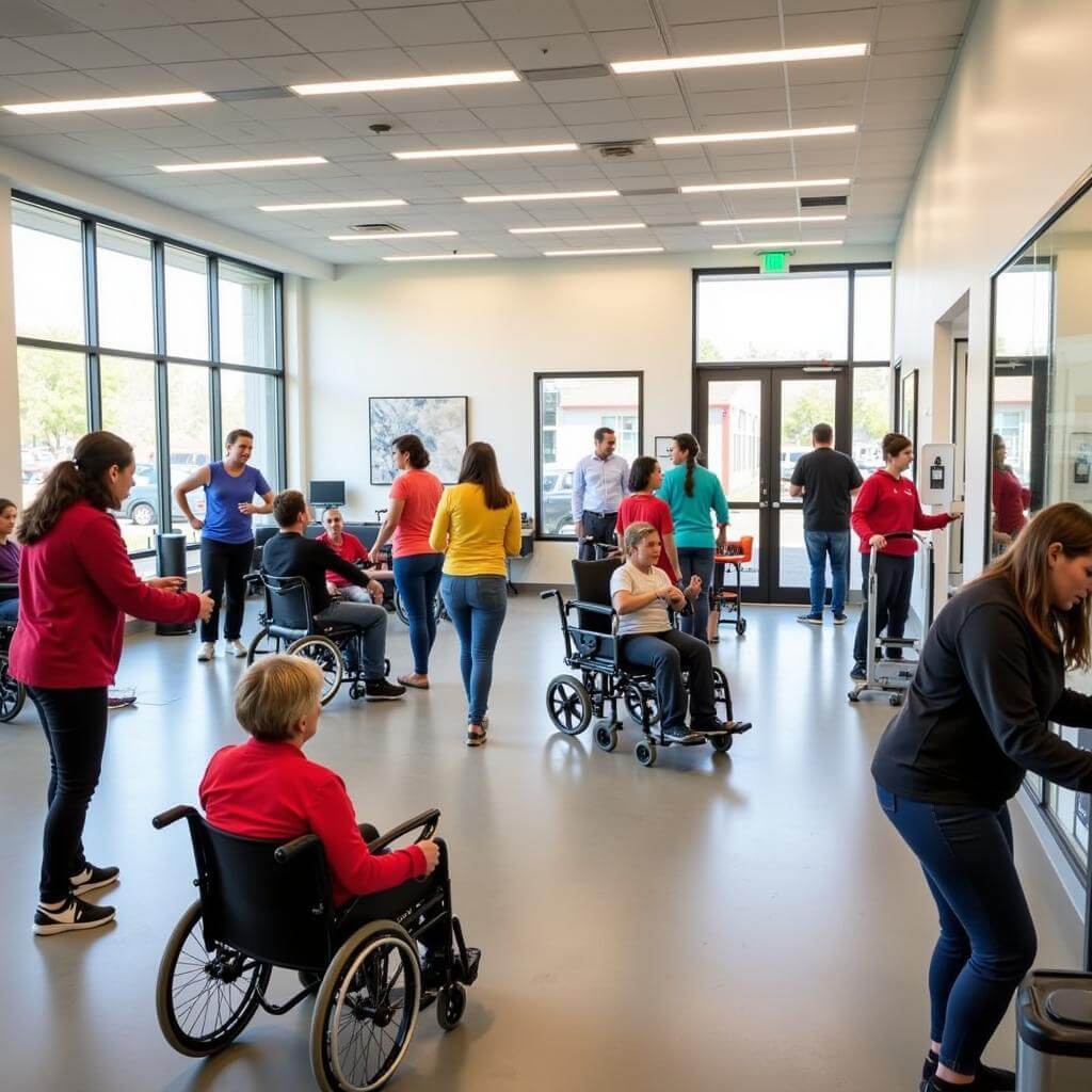 Accessible fitness programs at a community center