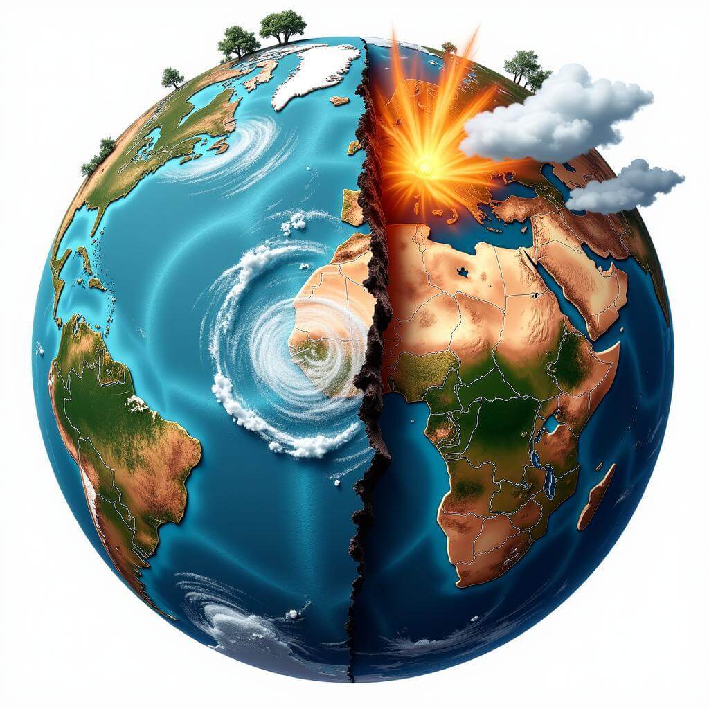 Climate change affecting global weather patterns