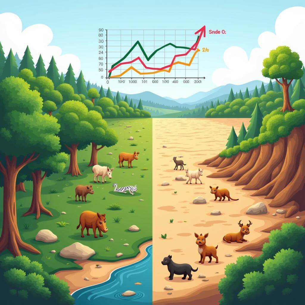 Climate change impacts on wildlife habitats