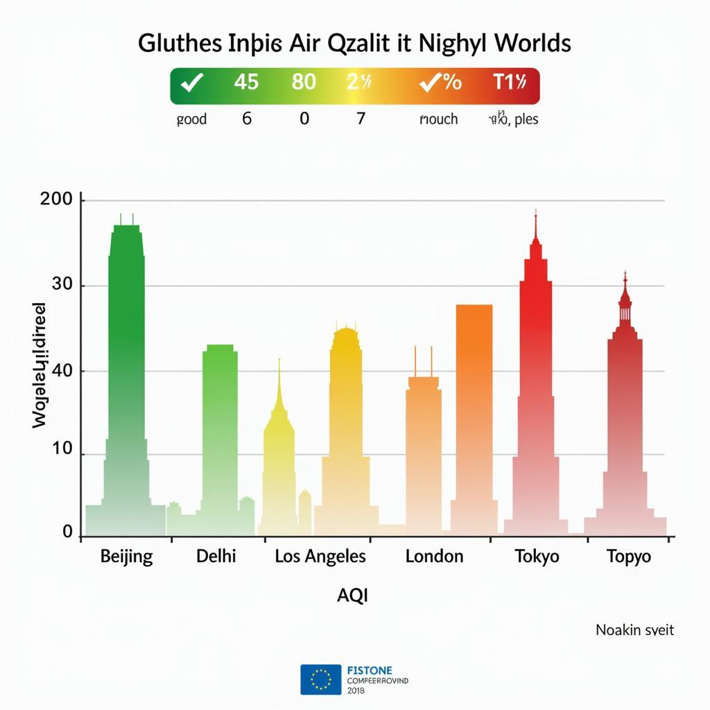 Comparison of air quality in different cities worldwide