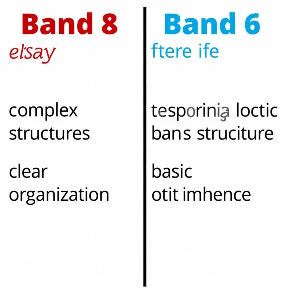 Comparison of Band 8 and Band 6 IELTS essays