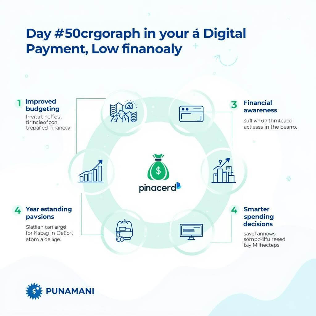 Infographic showing the impact of digital payments on financial habits