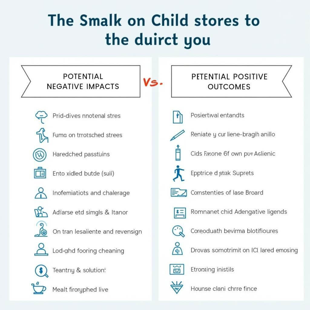 Infographic showing the impact of divorce on child development