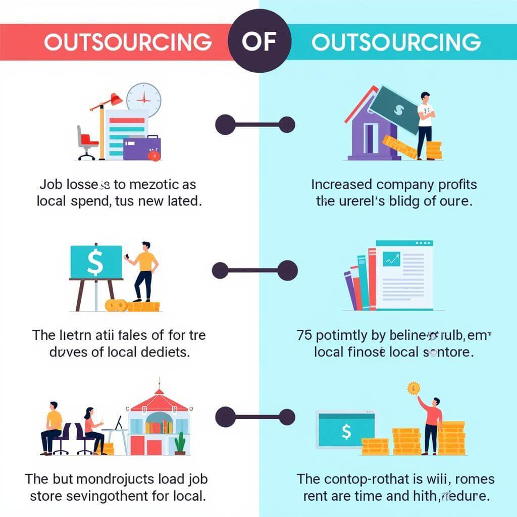 The effects of outsourcing on local employment and economy