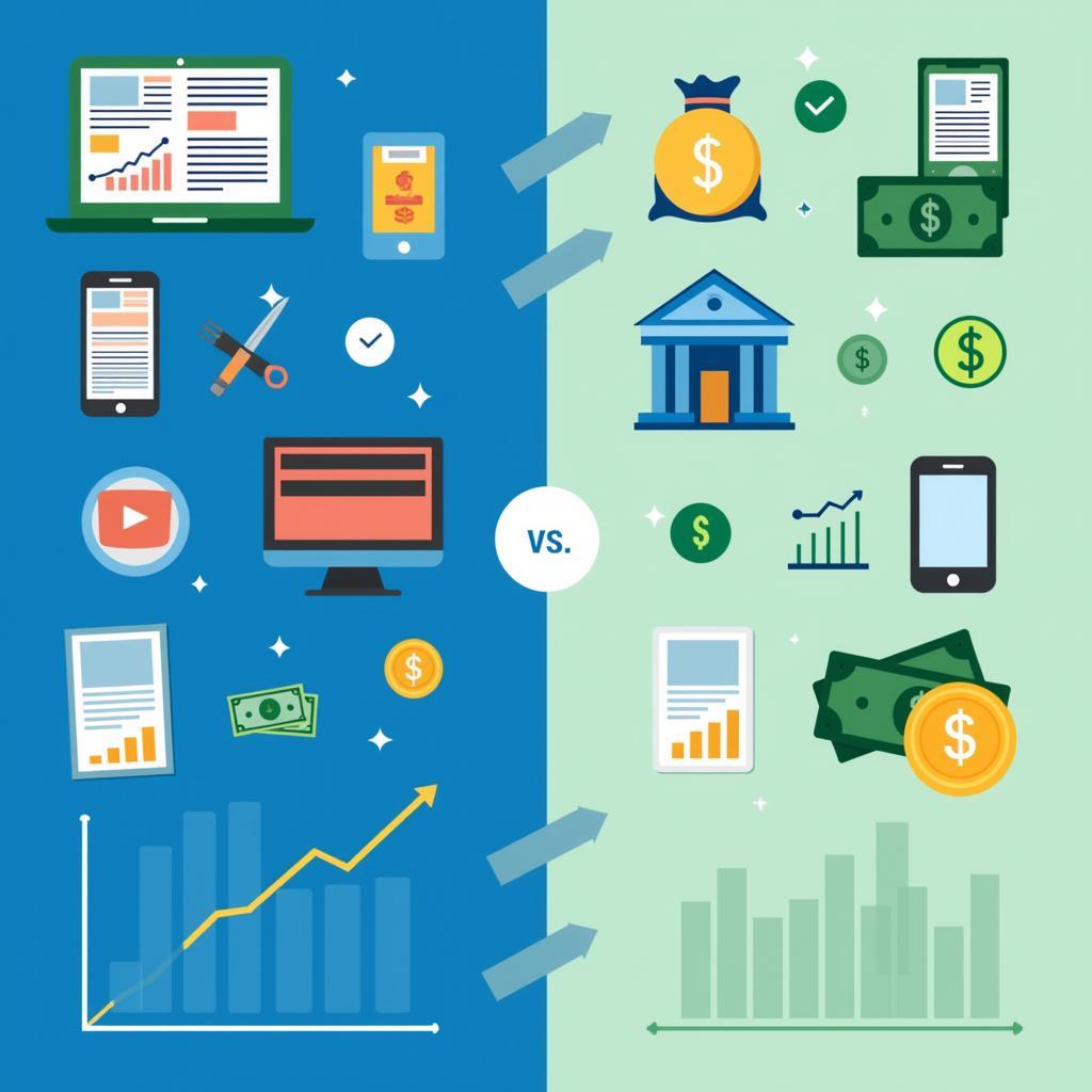 Electronic payment methods vs traditional cash