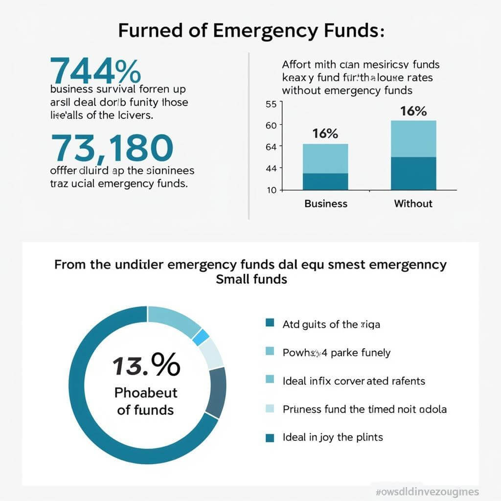 Infographic showing the importance of emergency funds for small businesses