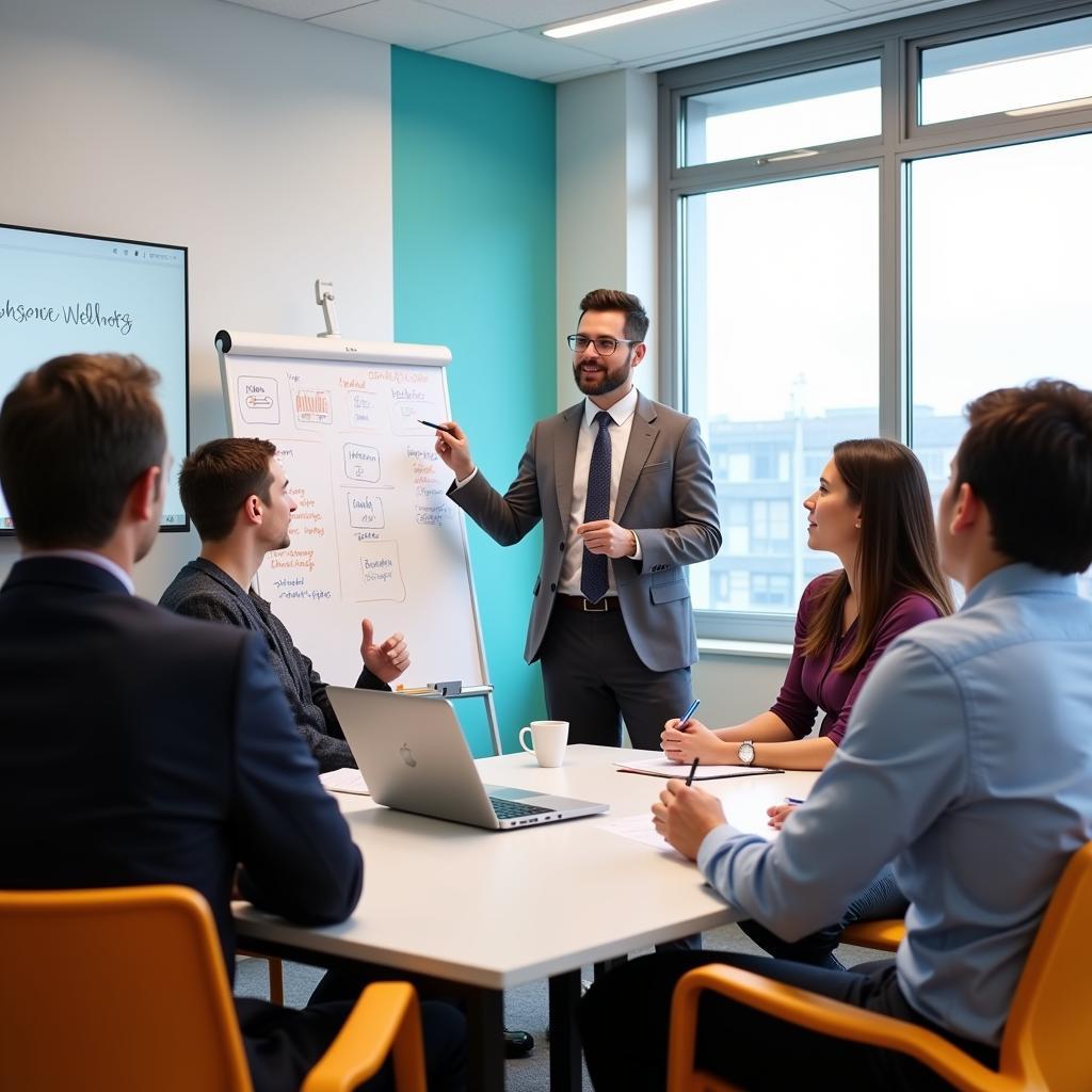 Employee participating in a financial wellness workshop