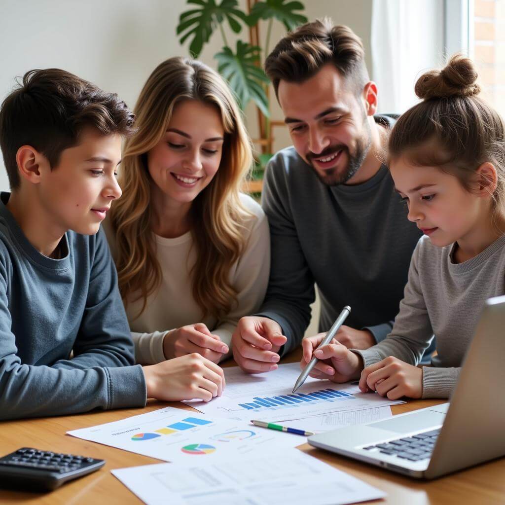 Family Discussing Financial Planning