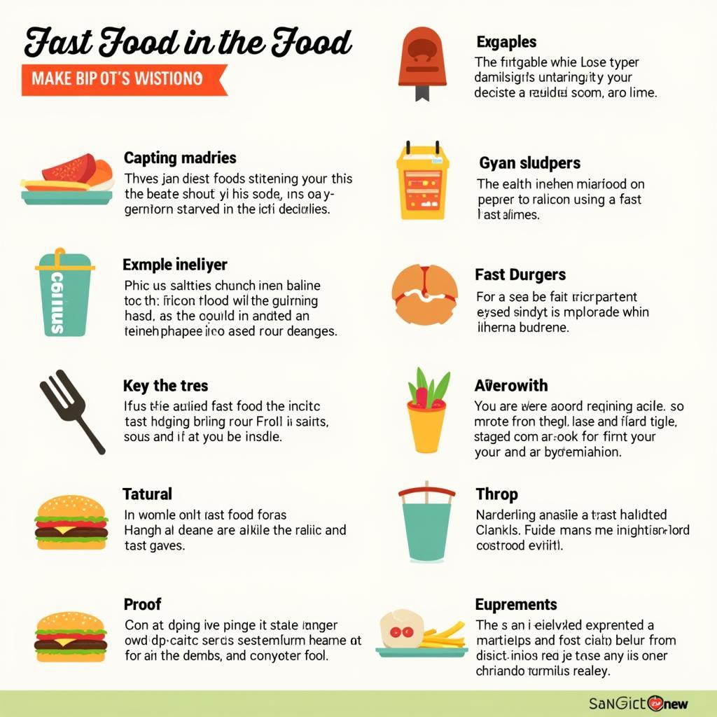 Key vocabulary for discussing fast food's impact on health systems