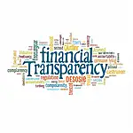 Word cloud of key financial transparency terms