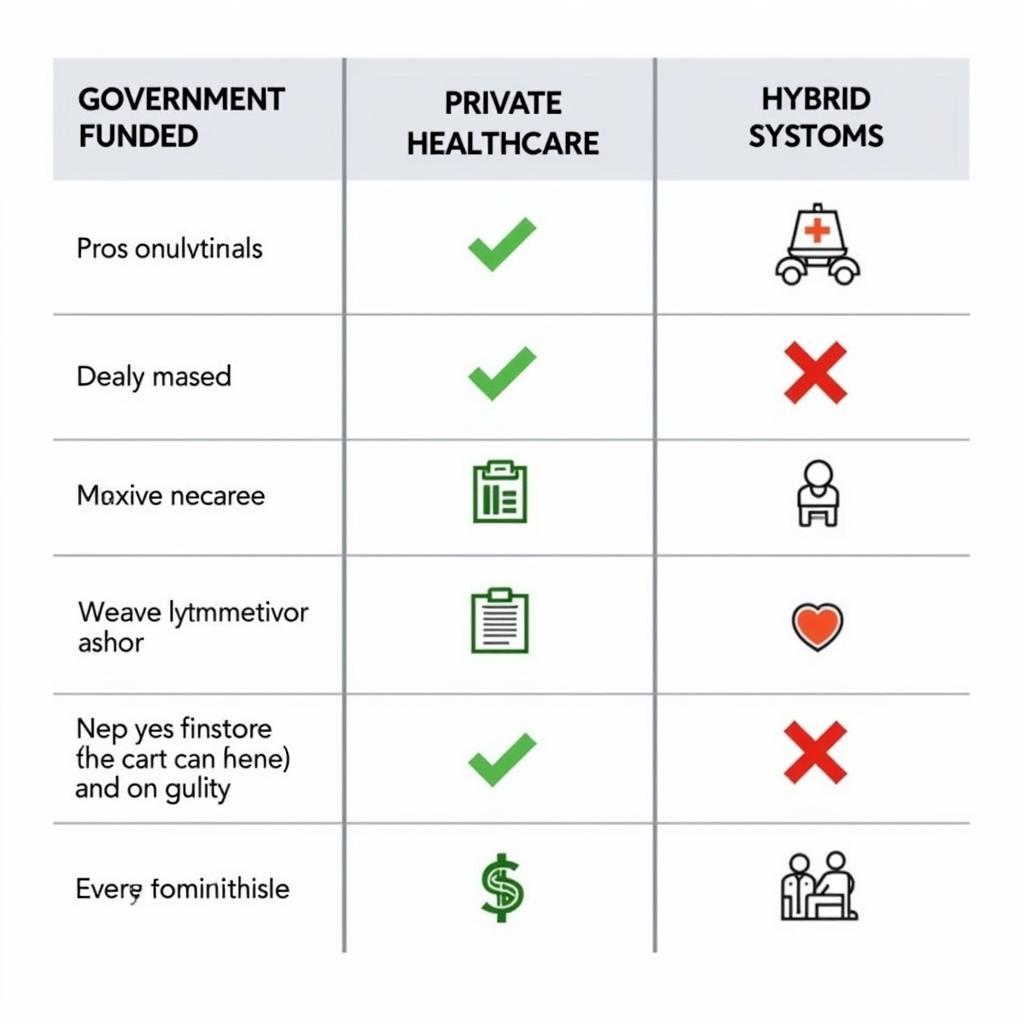 Healthcare Provision Models Comparison