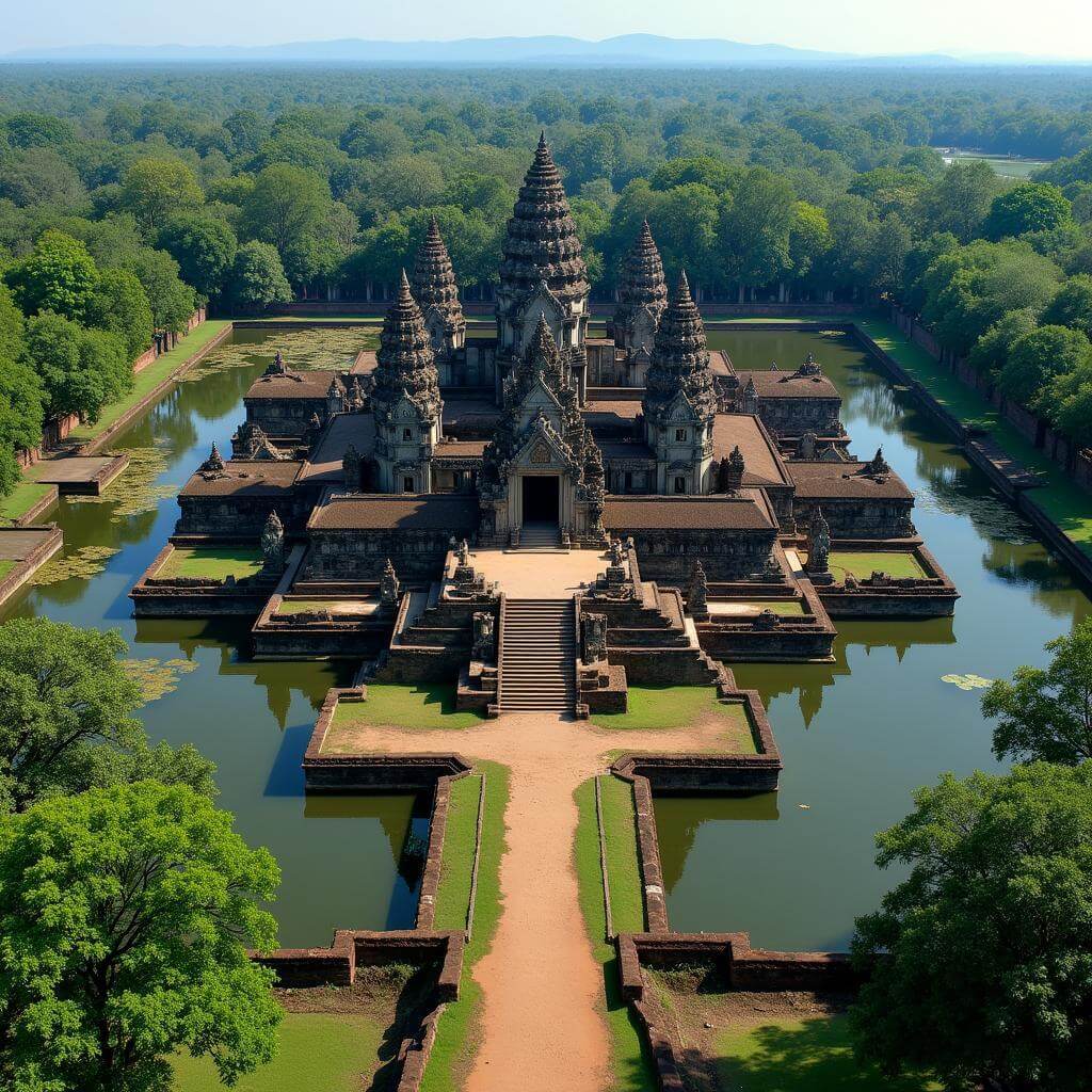 Angkor Wat temple complex in Cambodia