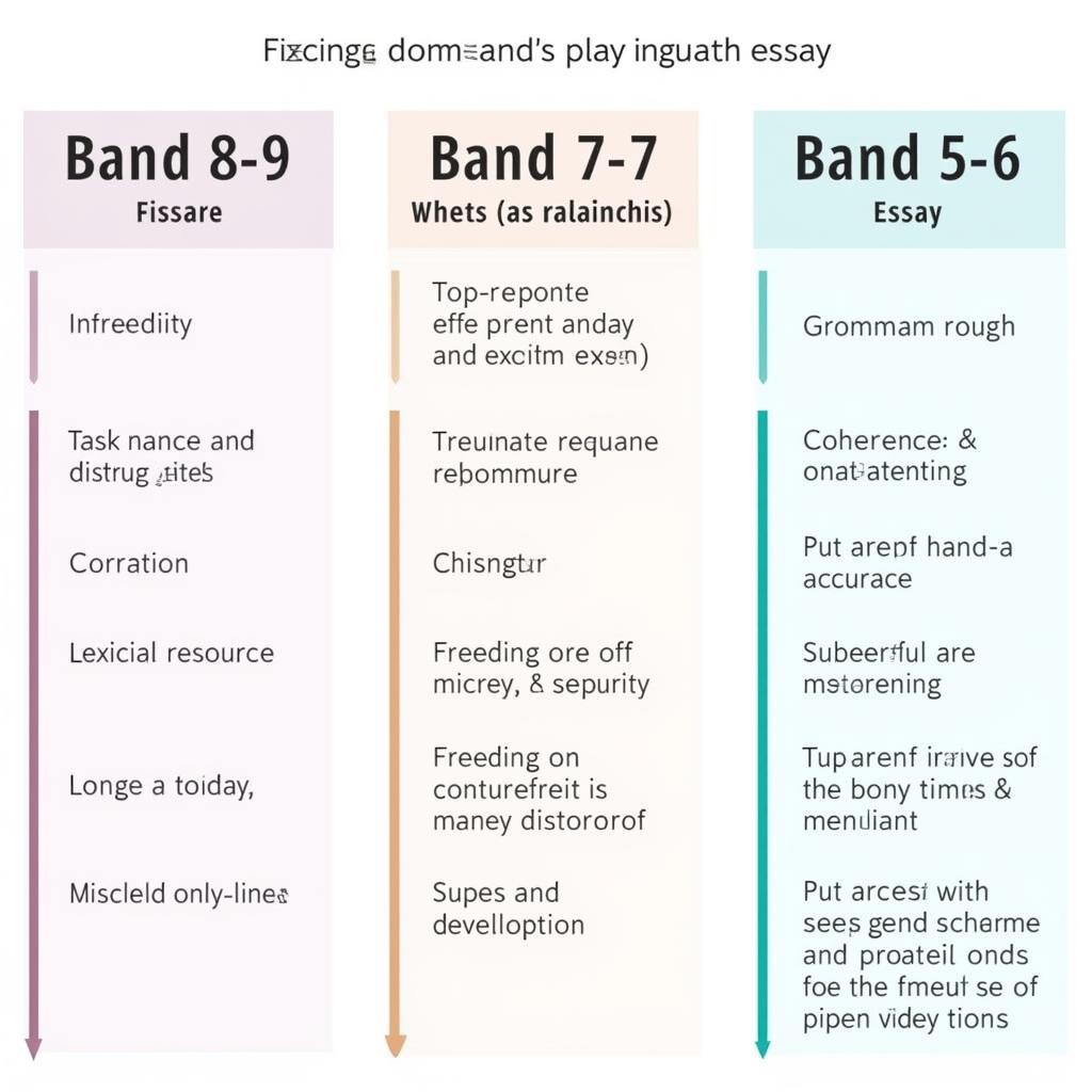 IELTS Writing Task 2 band scores comparison