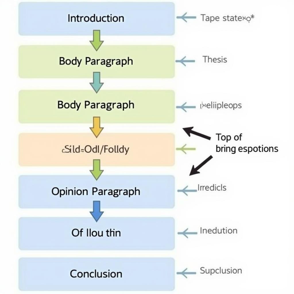 IELTS Writing Task 2 essay structure diagram