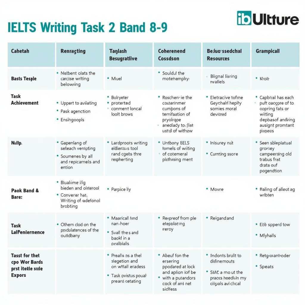 IELTS Writing Task 2 scoring criteria