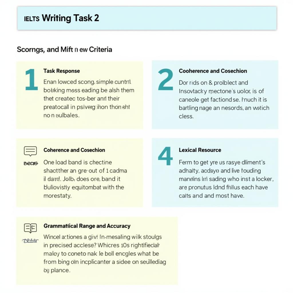 IELTS Writing Task 2 scoring criteria