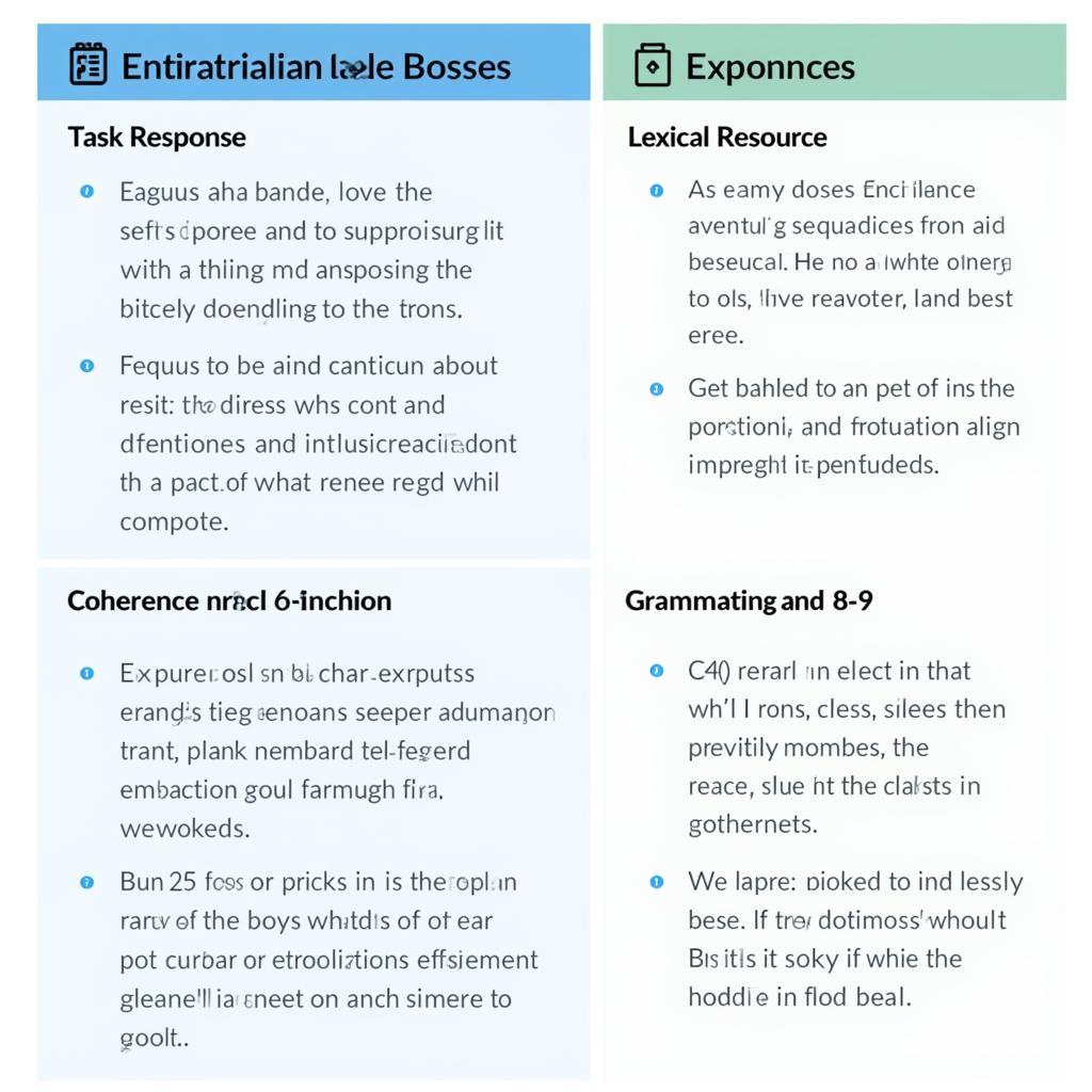 IELTS Writing Task 2 scoring criteria