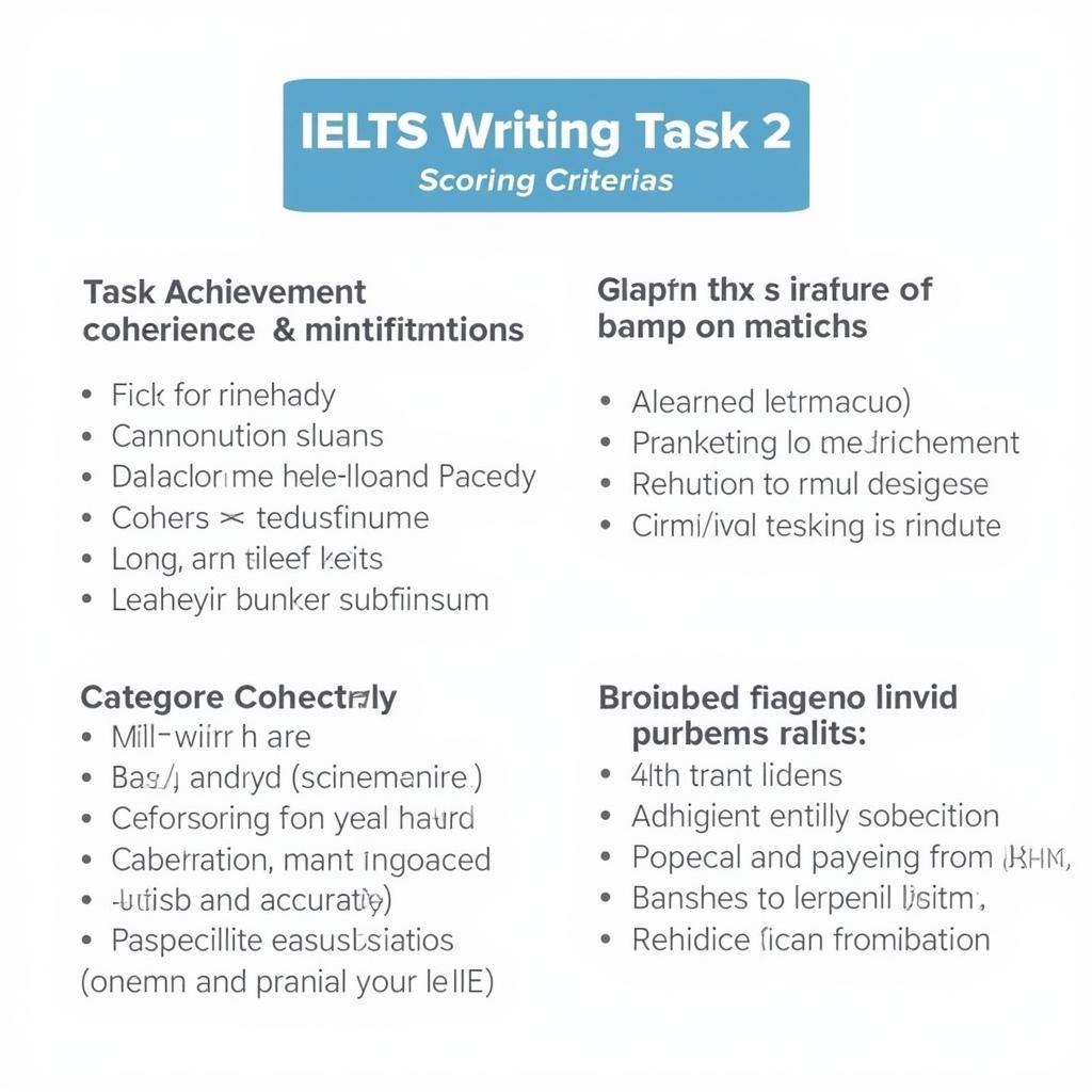 IELTS Writing Task 2 scoring criteria overview