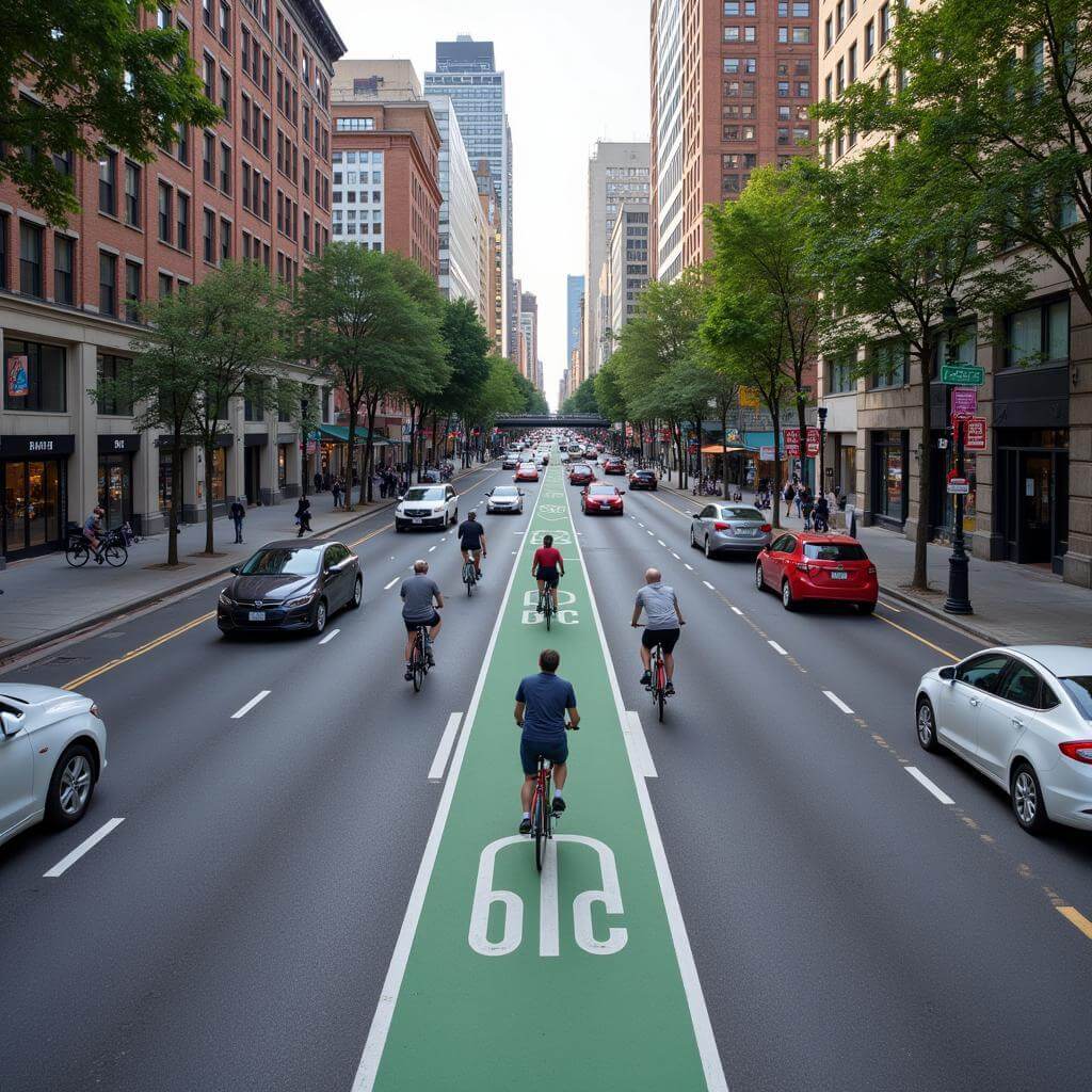 The importance of bike lanes in urban areas for reducing traffic congestion